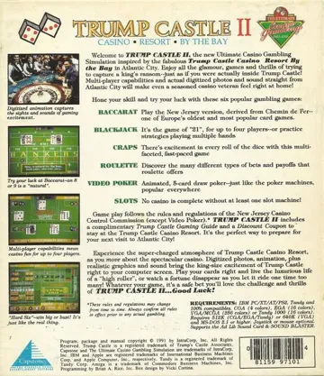 Trump Castle II_Disk1 box cover back